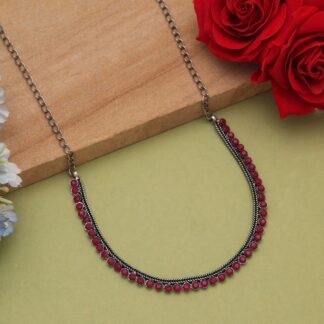 Rani Color Oxidised Necklace Featuring Royal Ethnic Fashion Statement