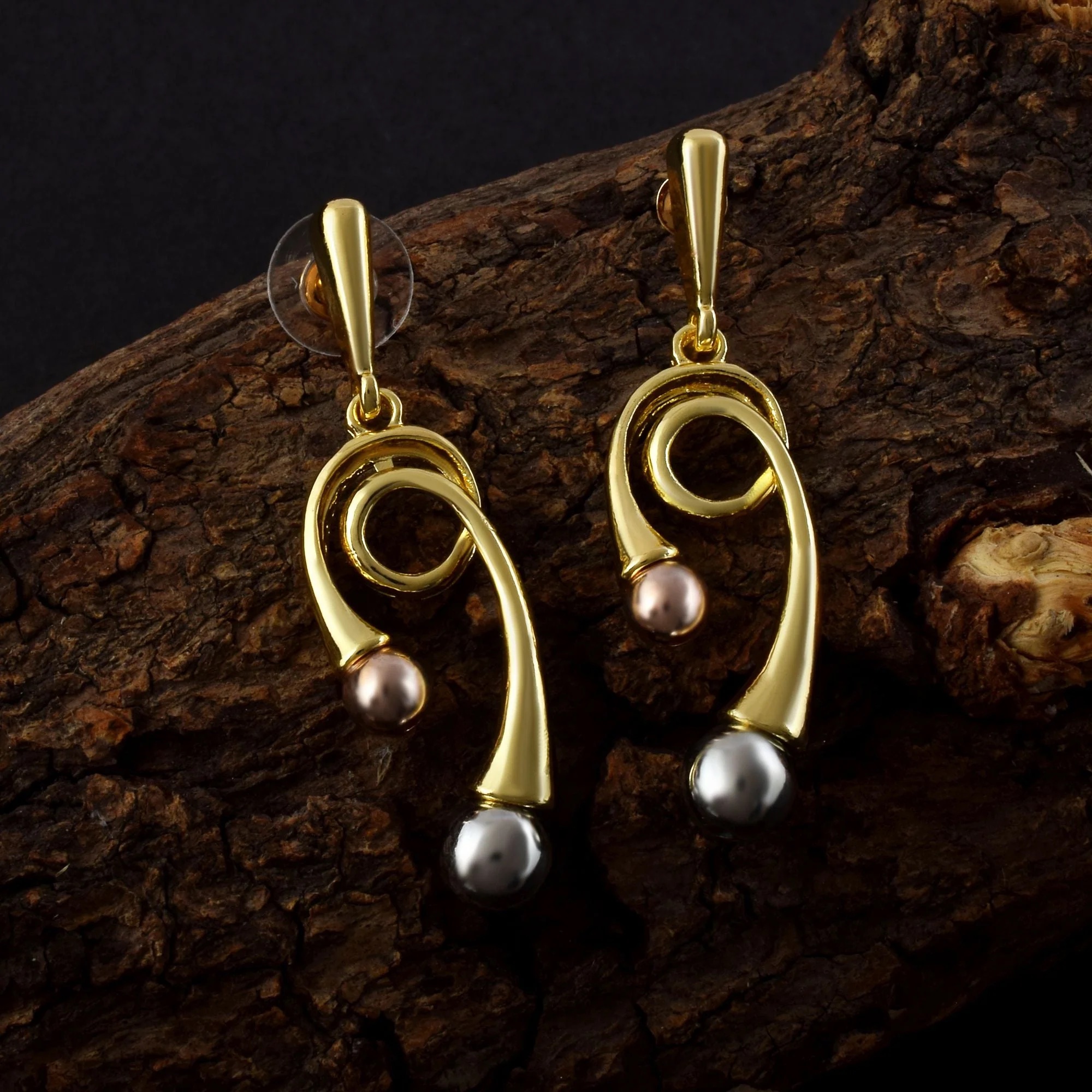 Royal Gold Color Anti Tarnish Earrings Perfect for Engagements, Weddings, and Traditional Functions